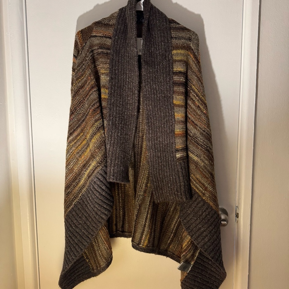 275$ Line Women's Boho Multicolored Oversized Winter Cardigan Size SP NWT